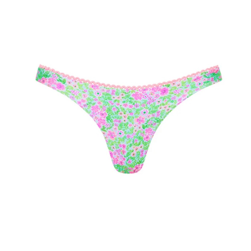 Kulani Kinis Pink & Green Floral Bikini Bottom